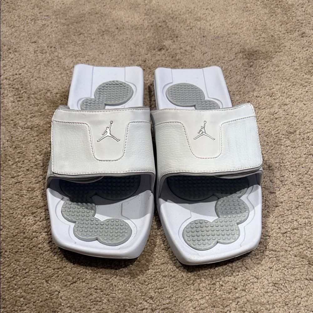 Jordan Kids White Slide Sandals